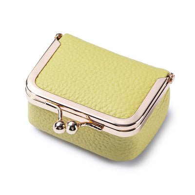 Genuine leather jewelry bag and coin purse